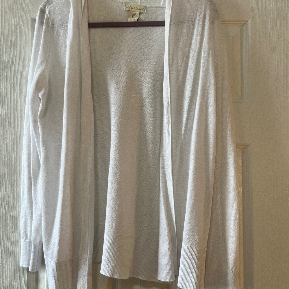 Cynthia Rowley Open Front Hooded Cardigan